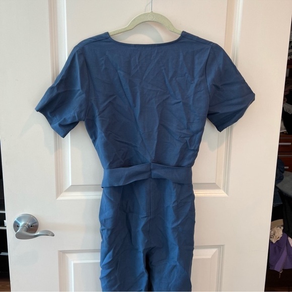 Hatch Noelle Maternity Jumpsuit Blue - Picture 7 of 16